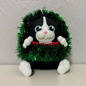 Bath & Body Works Cat Wreath Tinsel Pocketbac Sanitizer Holder Christmas